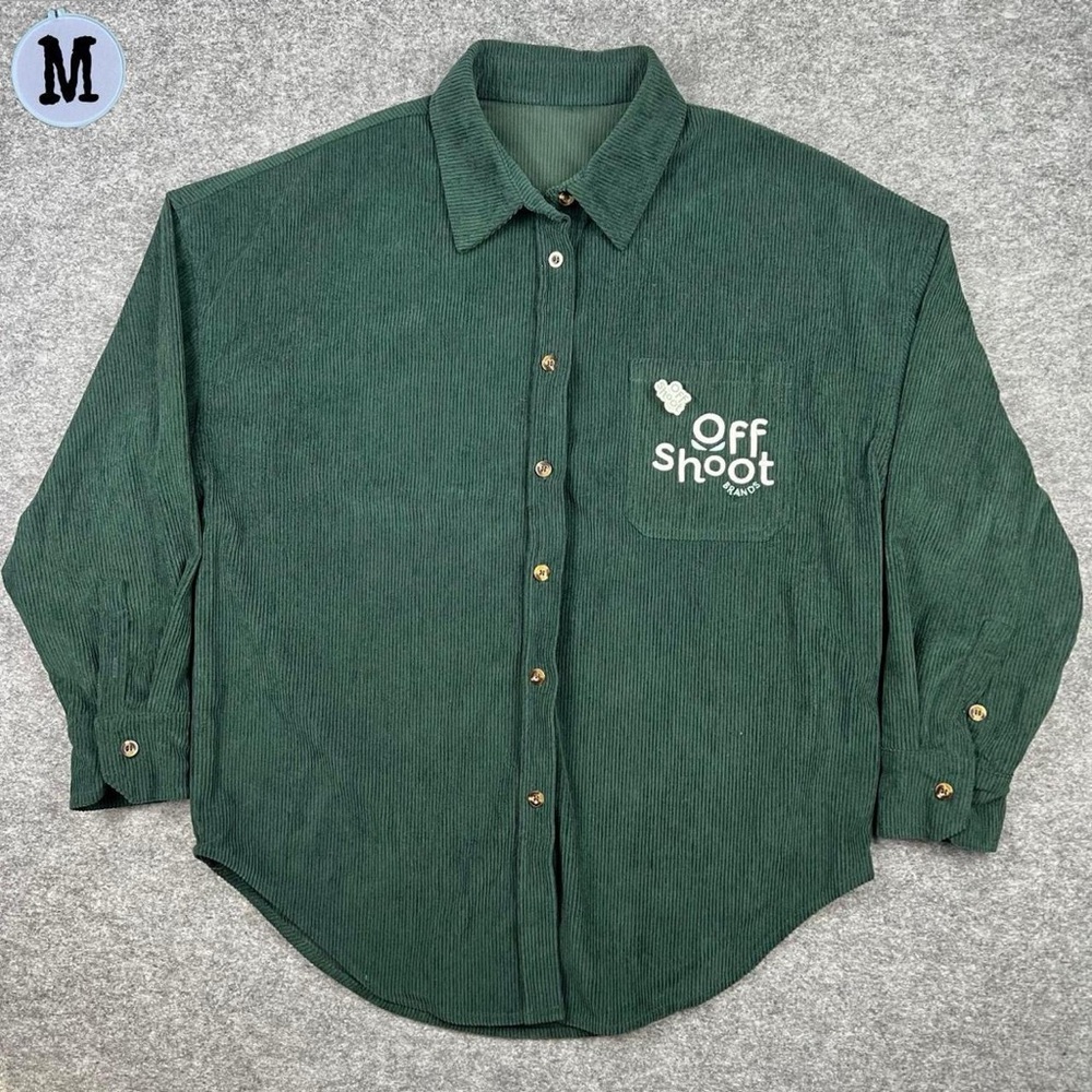 Offshoot Brands Corduroy Oversized Button Up Shirt